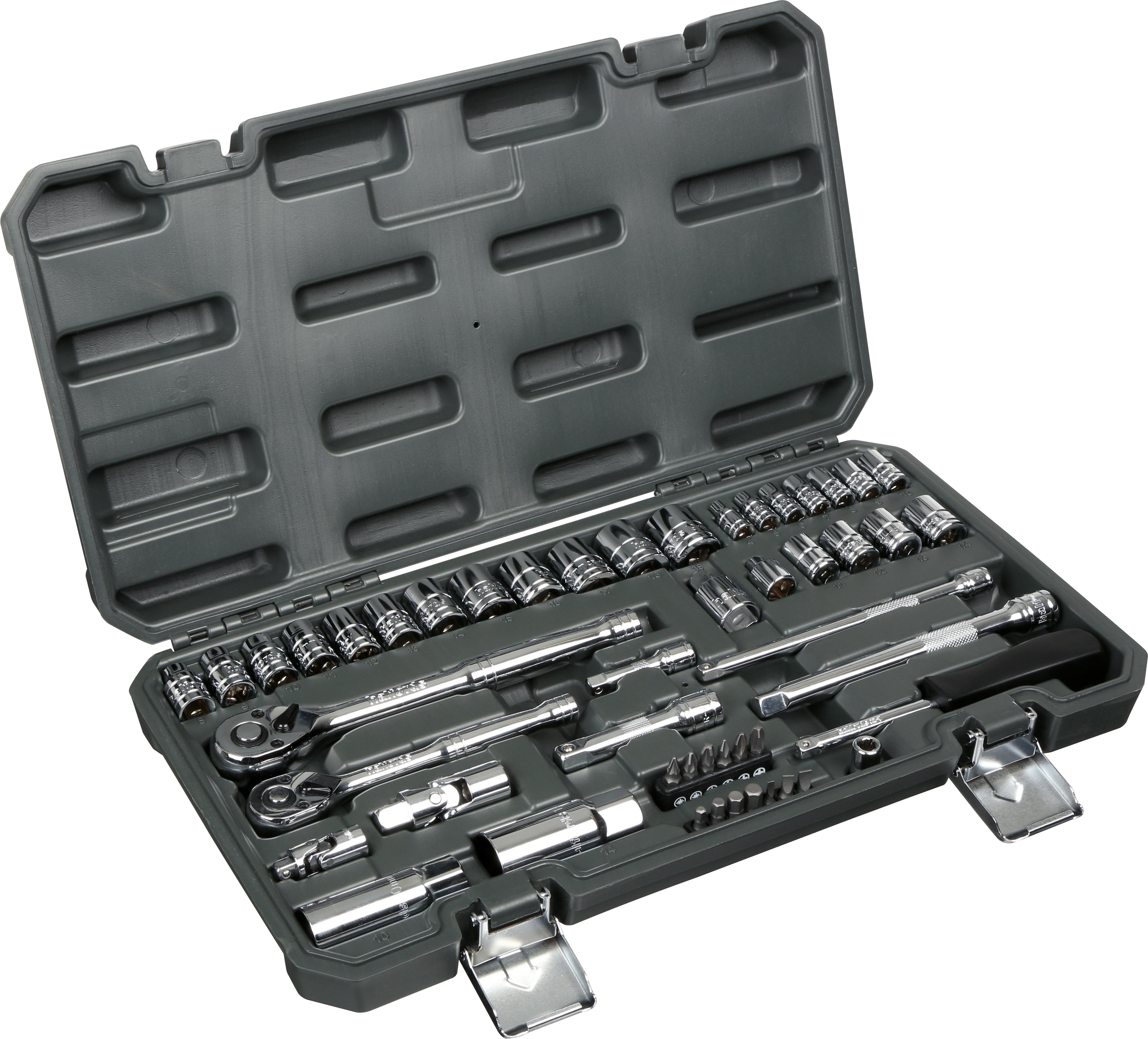 Halfords 50 Piece 1/4 Inch & 3/8 Inch Drive Metric Socket Set