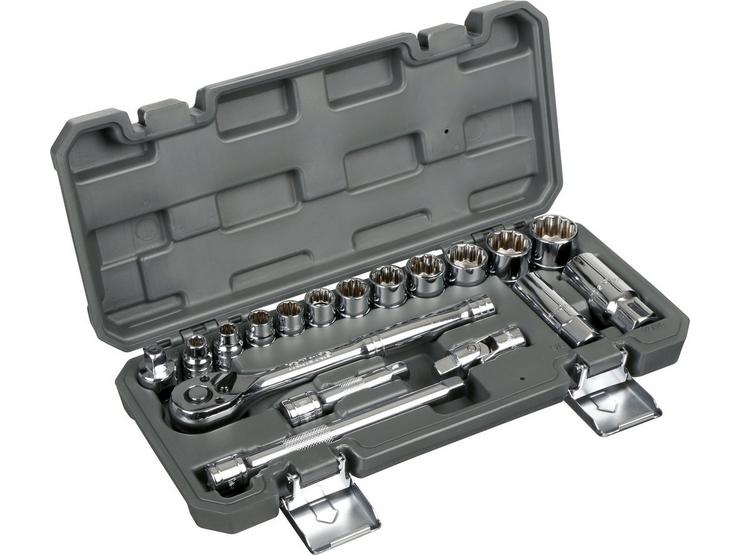 Halfords 18 Piece 3/8" Drive Imperial Socket Set 332454