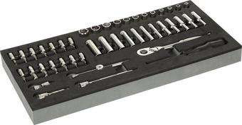 Halfords Advanced 44 Piece 1/4" Socket Set Modular Tray