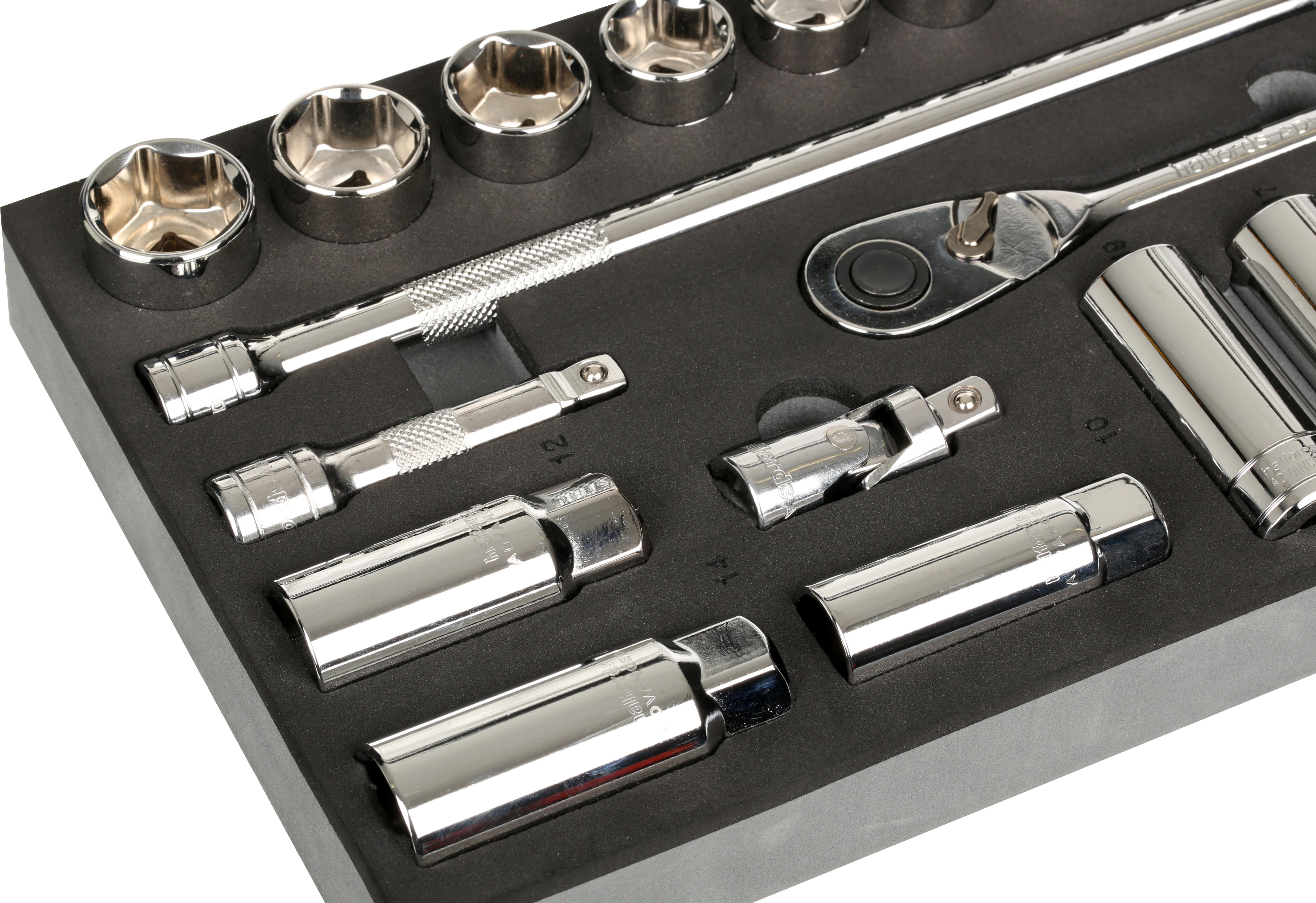 Halfords Advanced 31 Piece 3/8" Socket Set Modular Tray