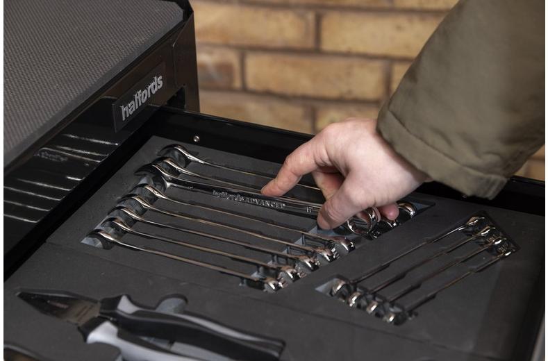 Halfords Advanced 12 Piece Combination Spanner Set Modular Tray Halfords Advanced 12 Piece Combination Spanner Set Modular Tray