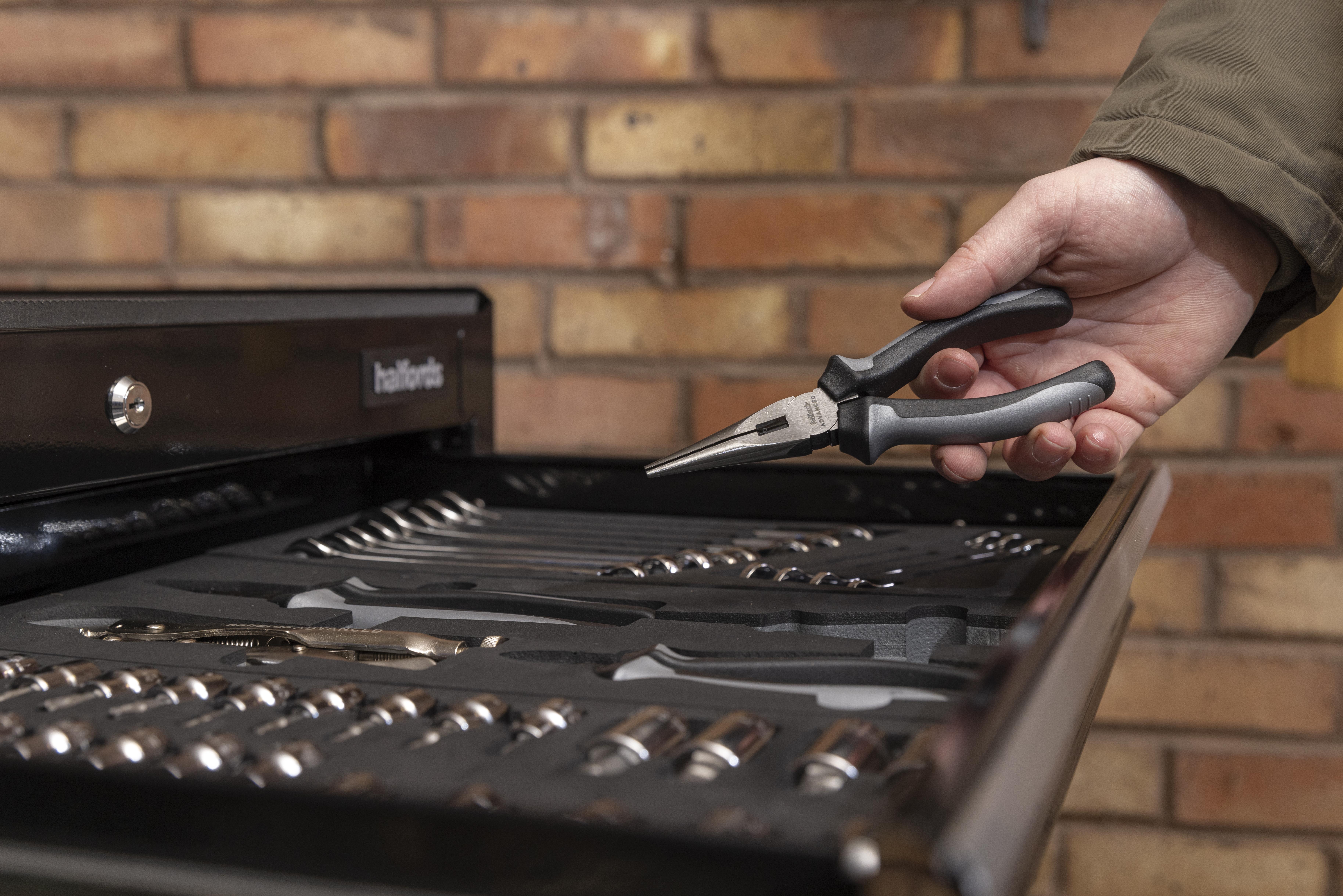 Halfords Advanced 4 Piece Plier Set Modular Tray