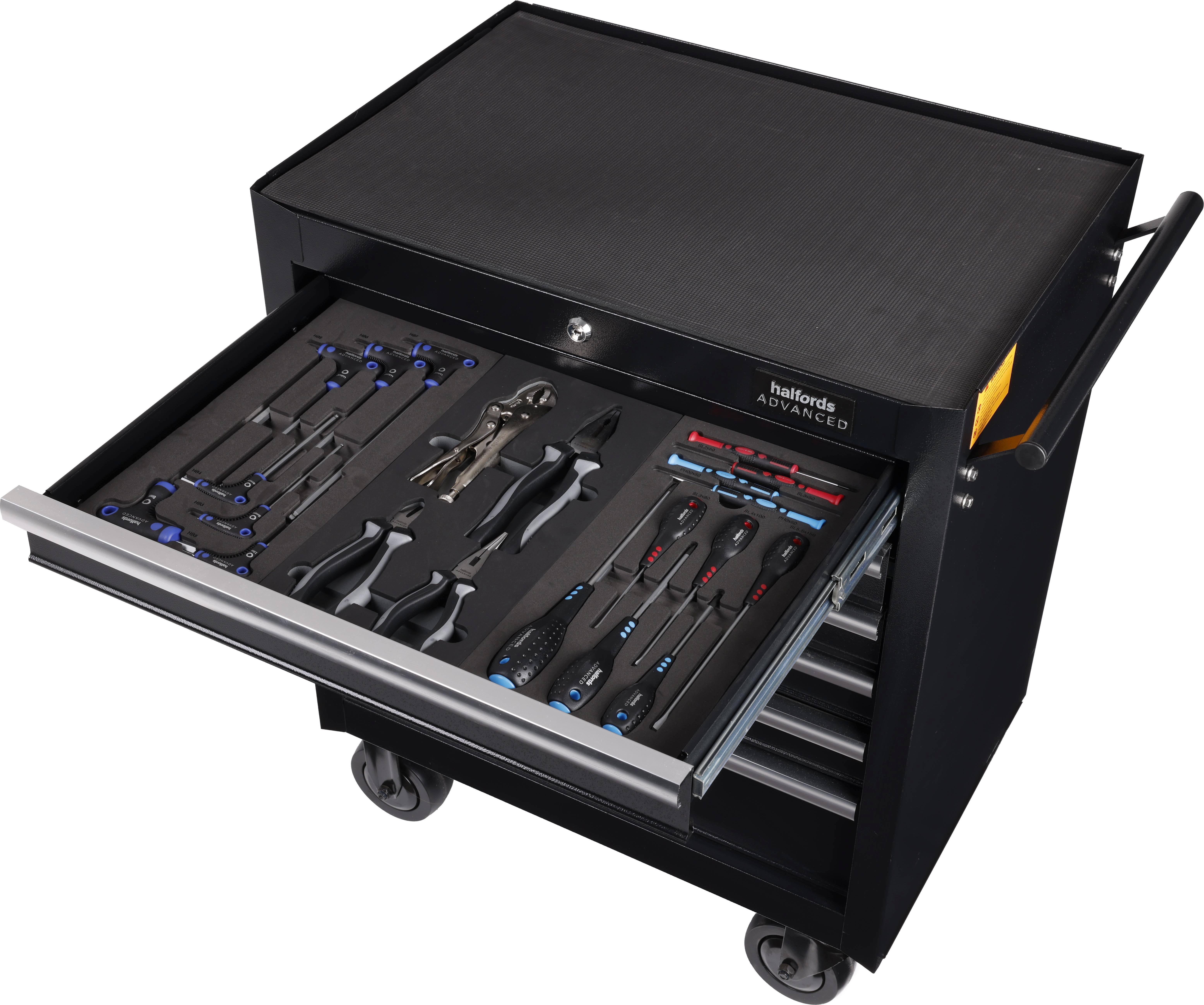 Halfords Advanced 4 Piece Plier Set Modular Tray