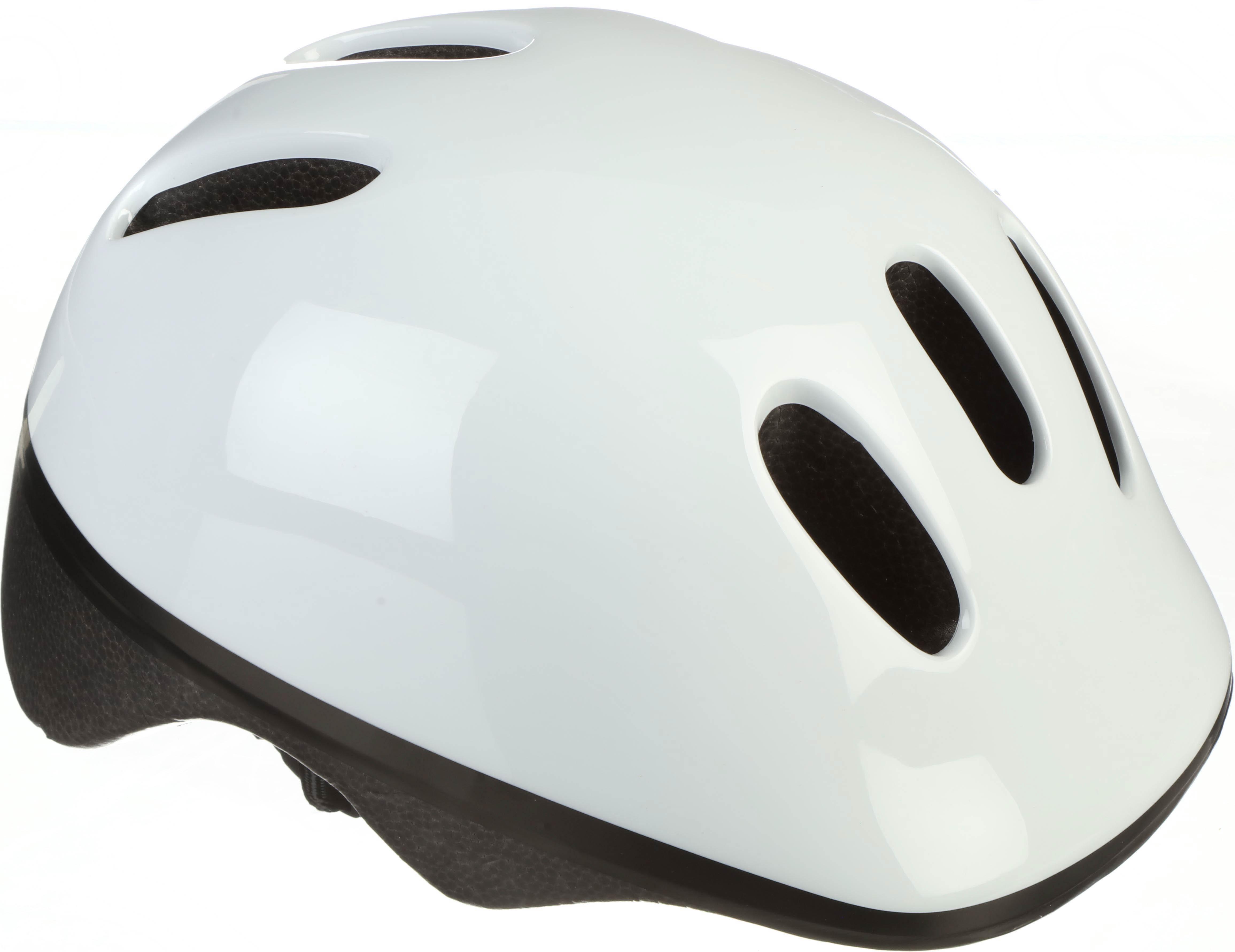Halfords Plain White Kids Helmet, 48 - 52 cm