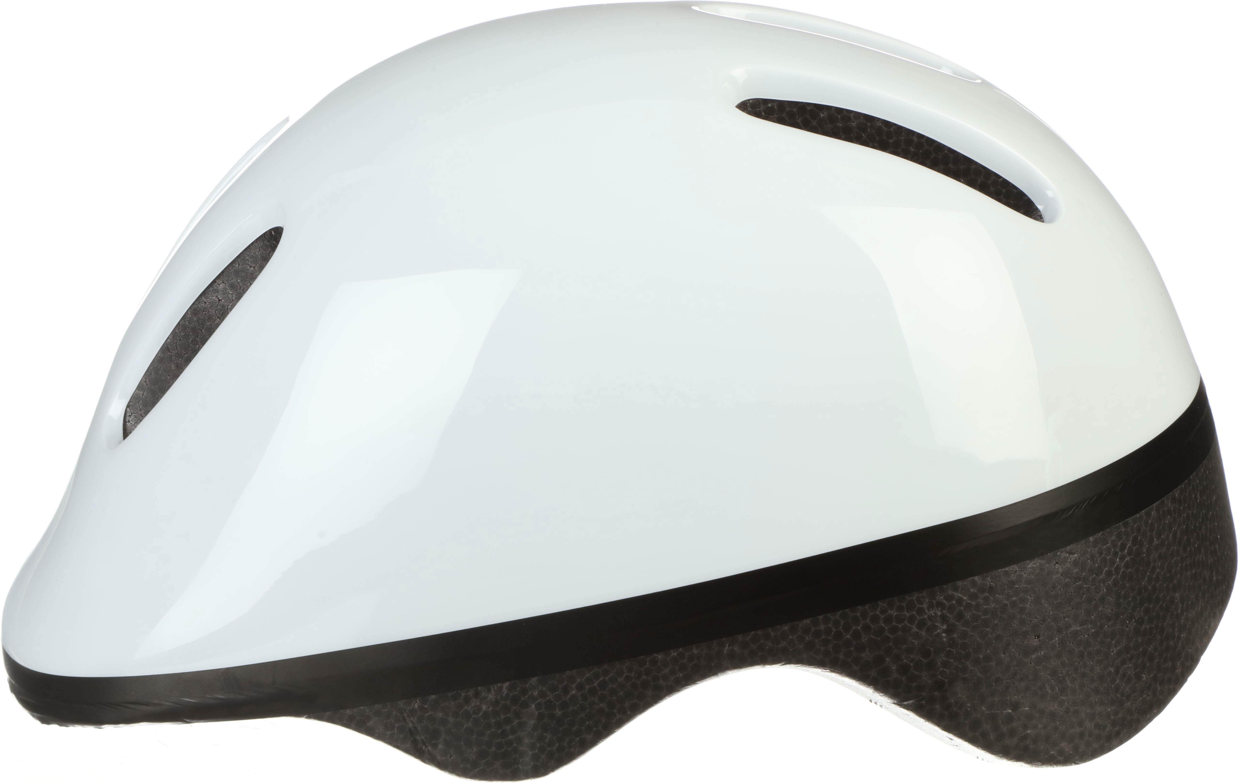 Halfords Plain White Kids Helmet, 48 - 52 cm