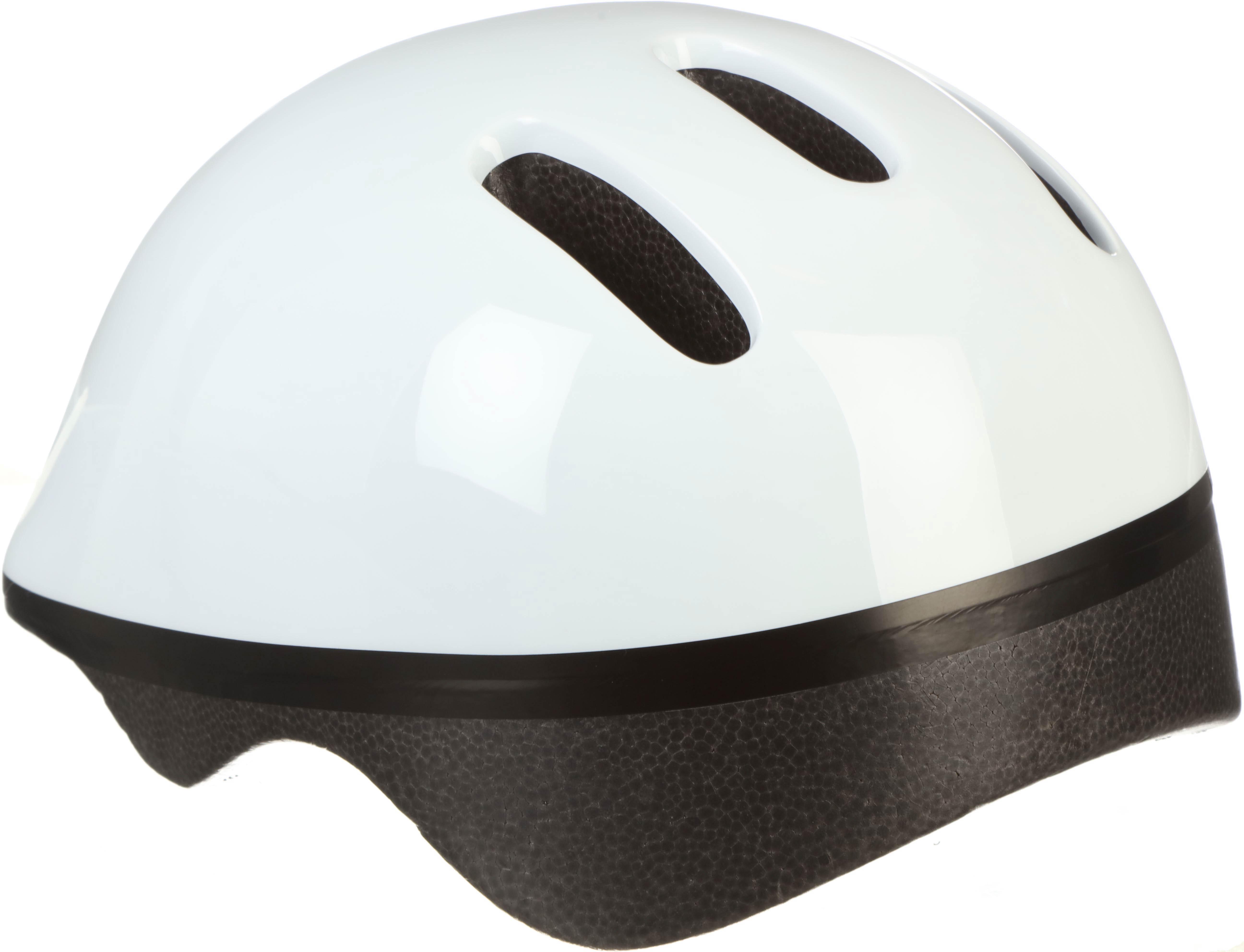 Halfords Plain White Kids Helmet, 48-52cm