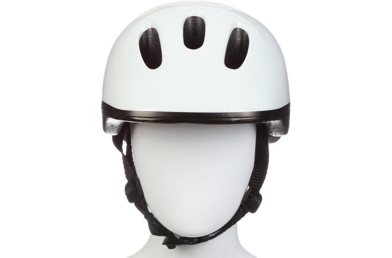 Halfords Plain White Kids Helmet, 48 - 52 cm Halfords Plain White Kids Helmet, 48 - 52 cm
