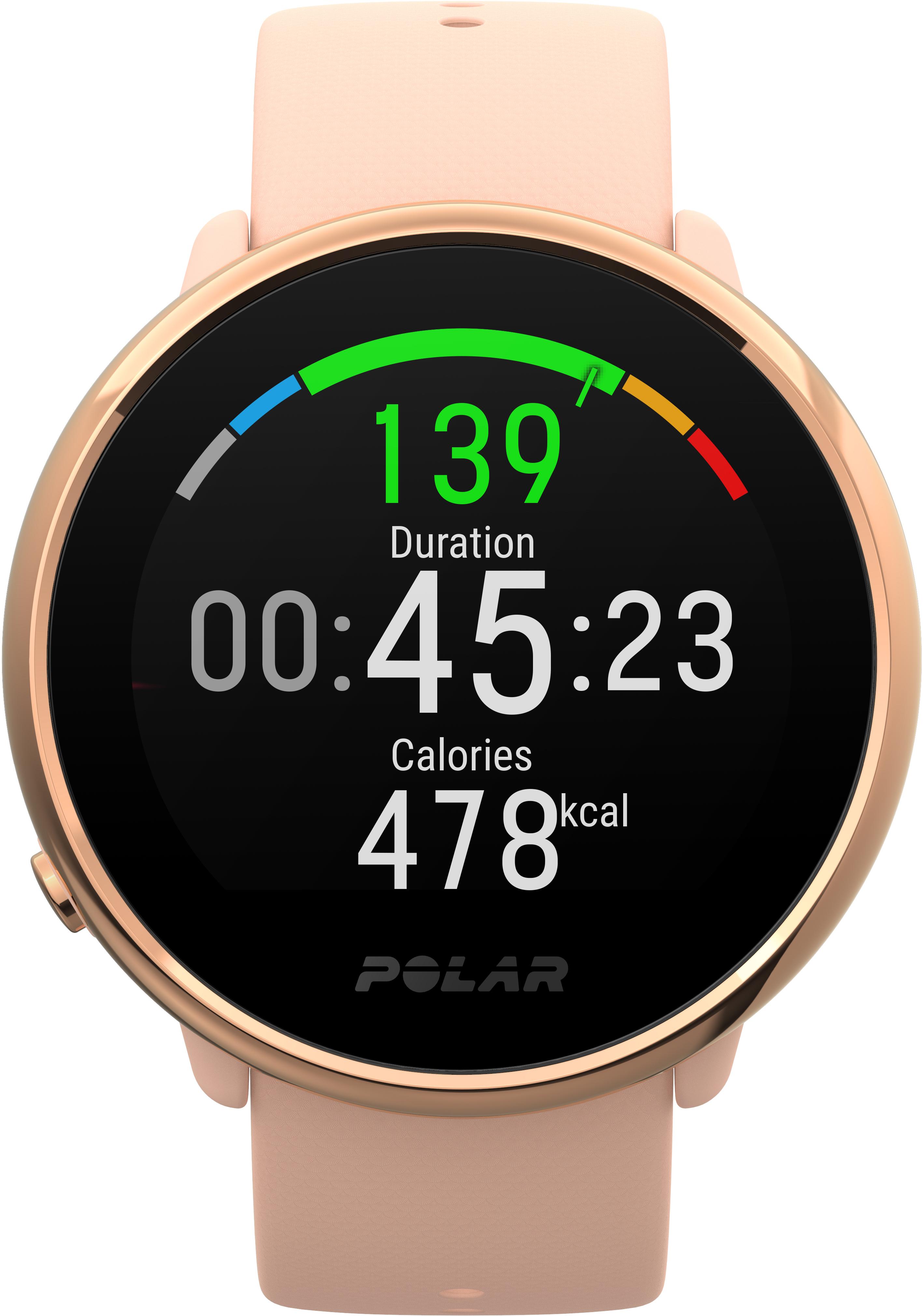 Polar Ignite Fitness Tracker - Pink/Rose Gold/Black/Copper