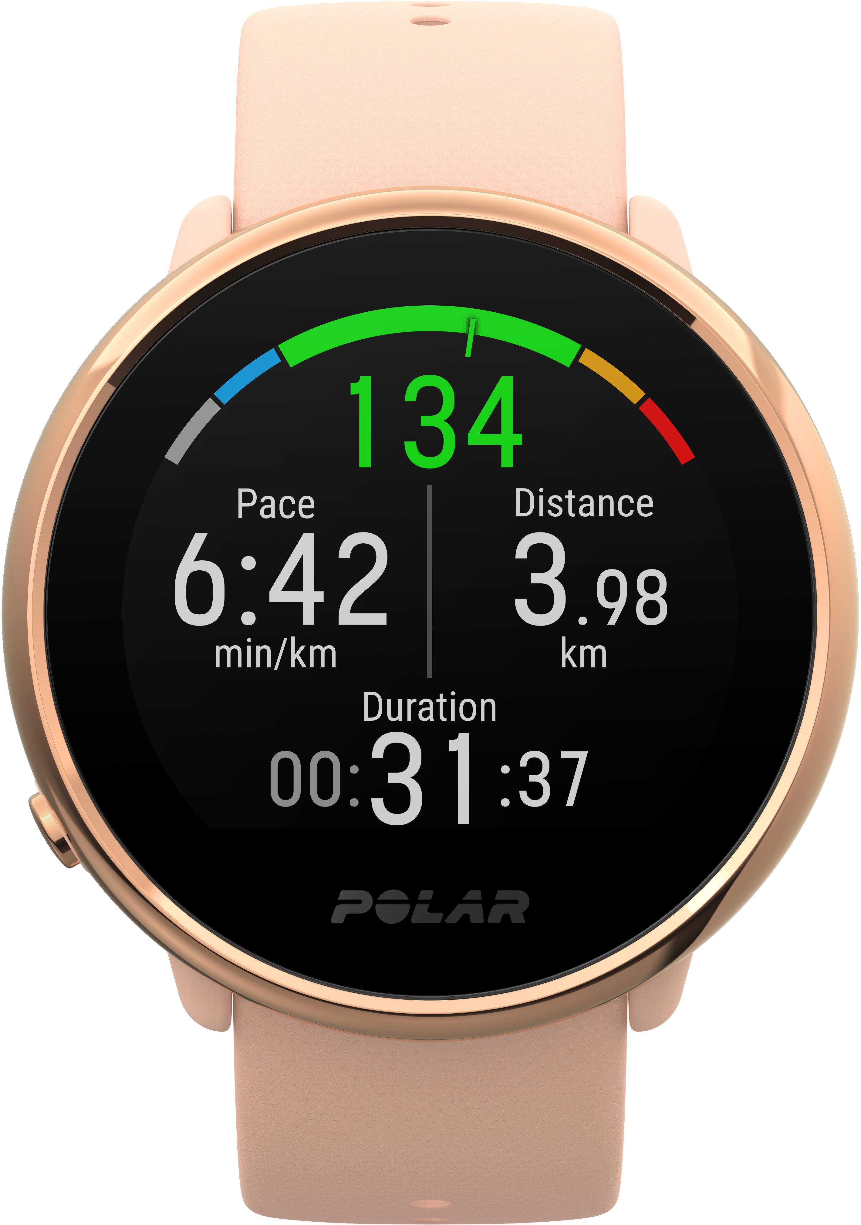 Polar Ignite Fitness Tracker - Pink/Rose Gold/Black/Copper