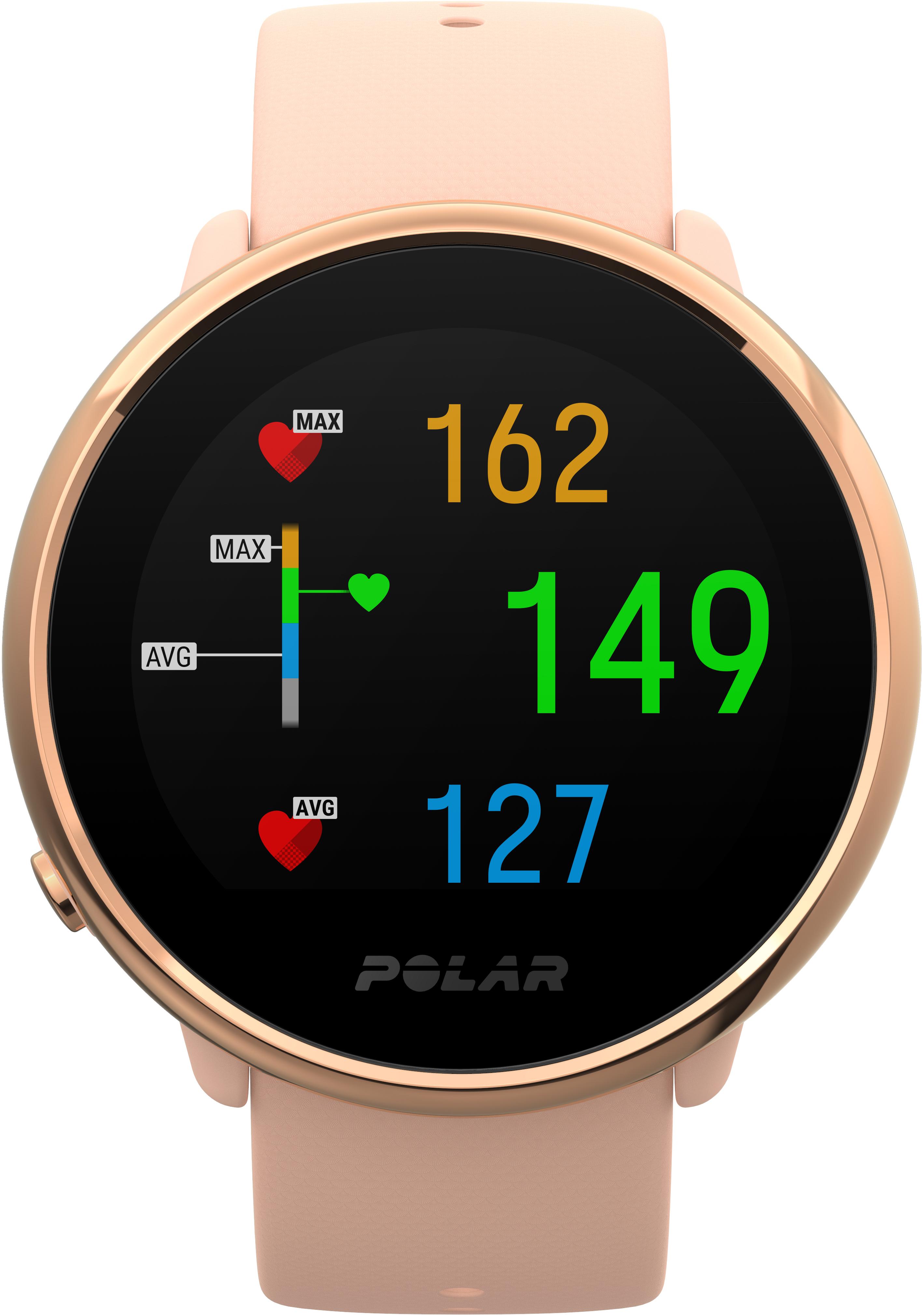 Polar Ignite Fitness Tracker - Pink/Rose Gold/Black/Copper