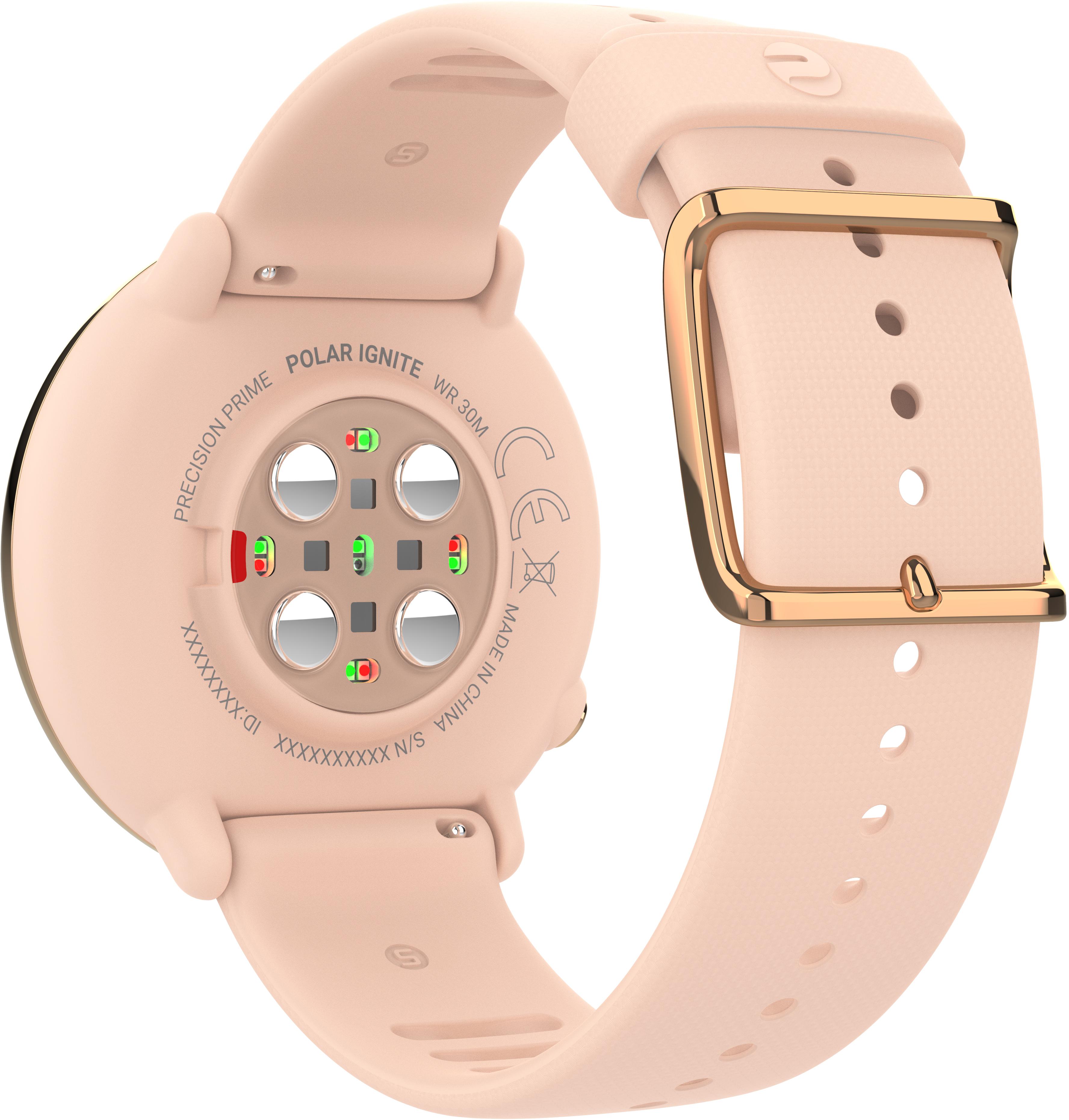 Polar Ignite Fitness Tracker - Pink/Rose Gold/Black/Copper