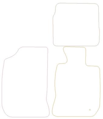 Chrysler PT Cruiser Graphite - Luxury Car Mats 1 Clips (SS7096)