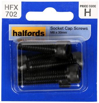 Halfords Socket Cap Screw M8 x 30mm (FIXG157)