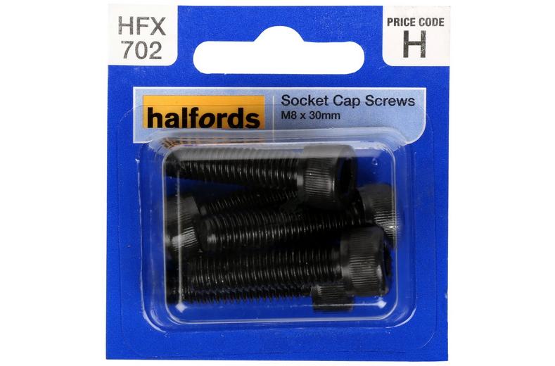 Halfords Socket Cap Screw M8 x 30mm (FIXG157) Halfords Socket Cap Screw M8 x 30mm (FIXG157)