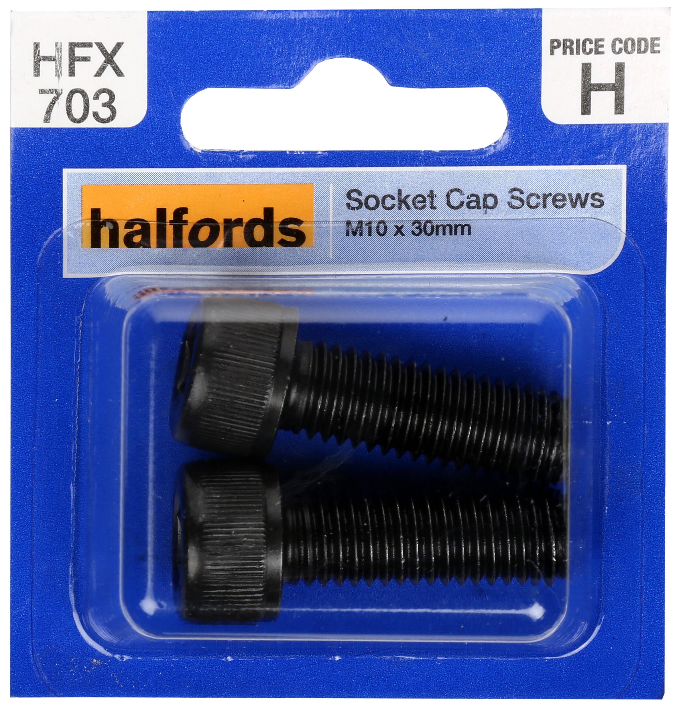 Halfords Socket Cap Screw M10 x 30mm