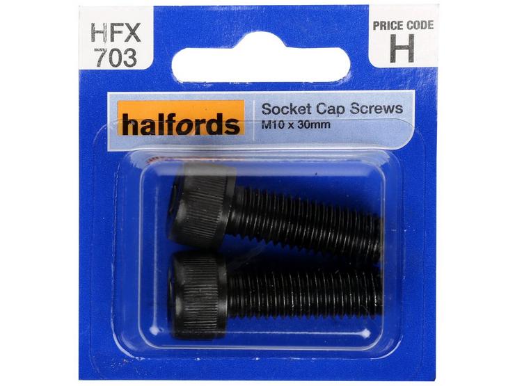 Halfords Socket Cap Screw M10 x 30mm