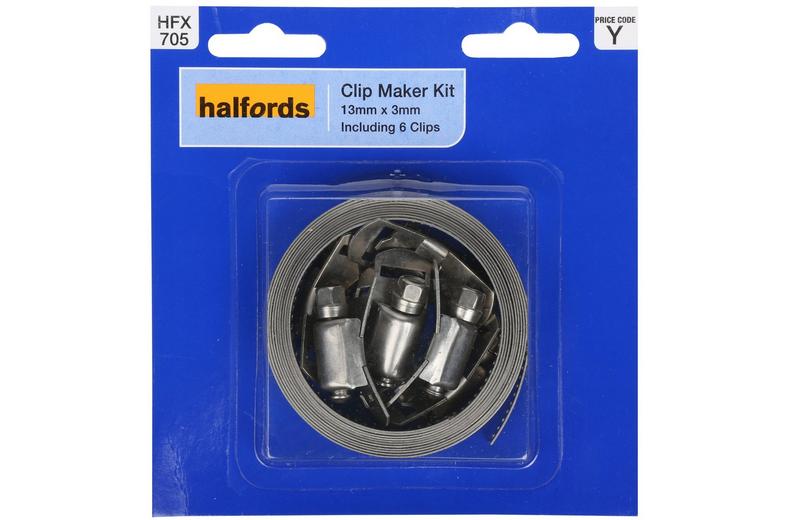 Halfords Clip Maker Kit 13mm x 3mm (FIXG304) Halfords Clip Maker Kit 13mm x 3mm (FIXG304)