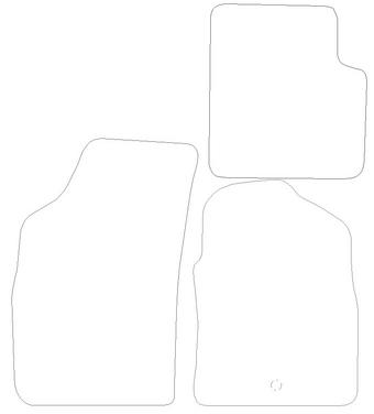 Fiat 500 Graphite - Luxury Mats 1 Clips (SS7118)