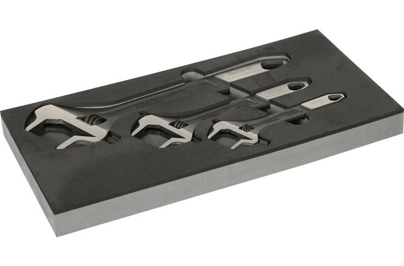 Halfords Advanced 3 Piece Adjustable Wrench Set Modular Tray Halfords Advanced 3 Piece Adjustable Wrench Set Modular Tray