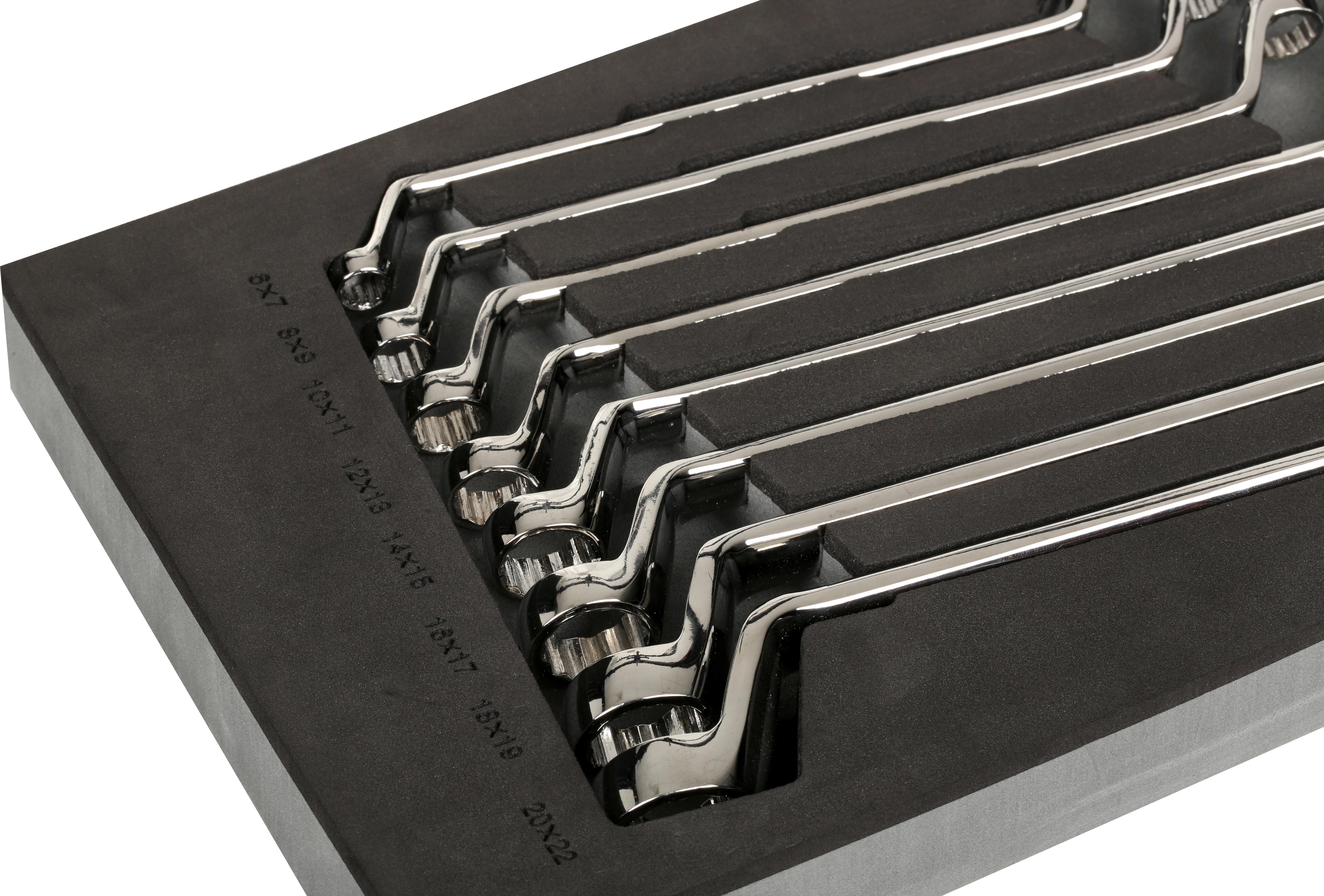 Halfords Advanced 8 Piece Offset Spanner Set Modular Tray