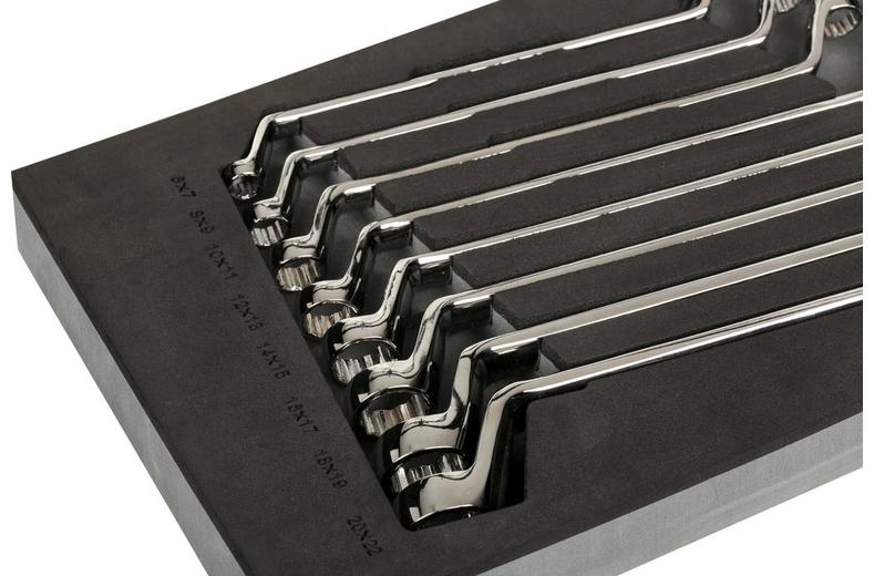 Halfords Advanced 8 Piece Offset Spanner Set Modular Tray Halfords Advanced 8 Piece Offset Spanner Set Modular Tray