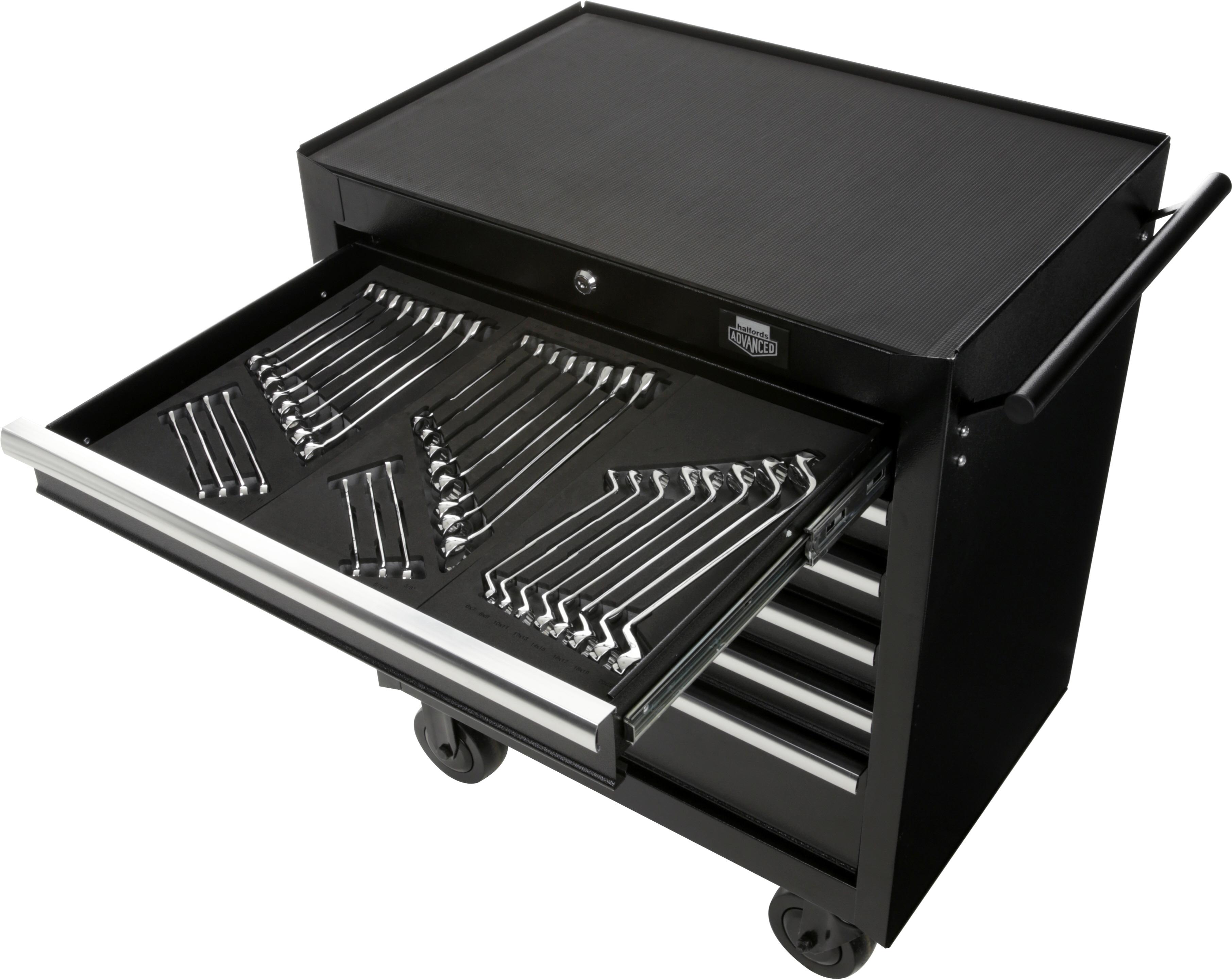 Halfords Advanced 8 Piece Offset Spanner Set Modular Tray