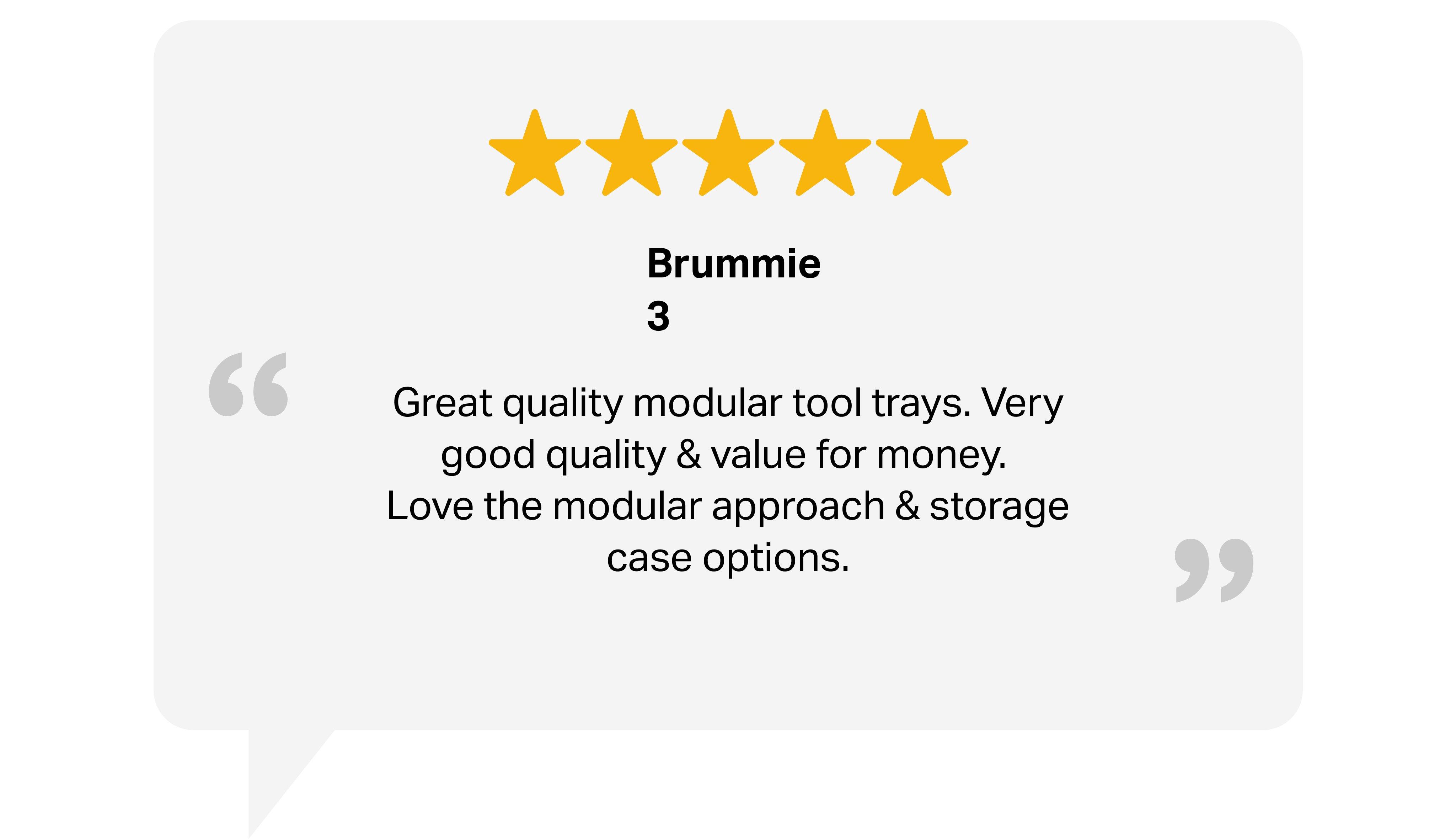 Halfords Advanced 10 Piece Extension Bar Set Modular Tray