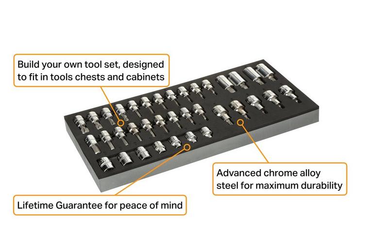 Halfords Advanced 36 Piece Bit Socket Set Modular Tray Halfords Advanced 36 Piece Bit Socket Set Modular Tray