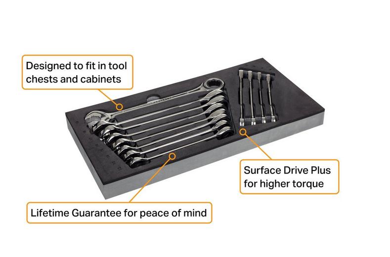 Halfords Advanced 12 Piece Ratchet Spanner Set Modular Tray Halfords Advanced 12 Piece Ratchet Spanner Set Modular Tray