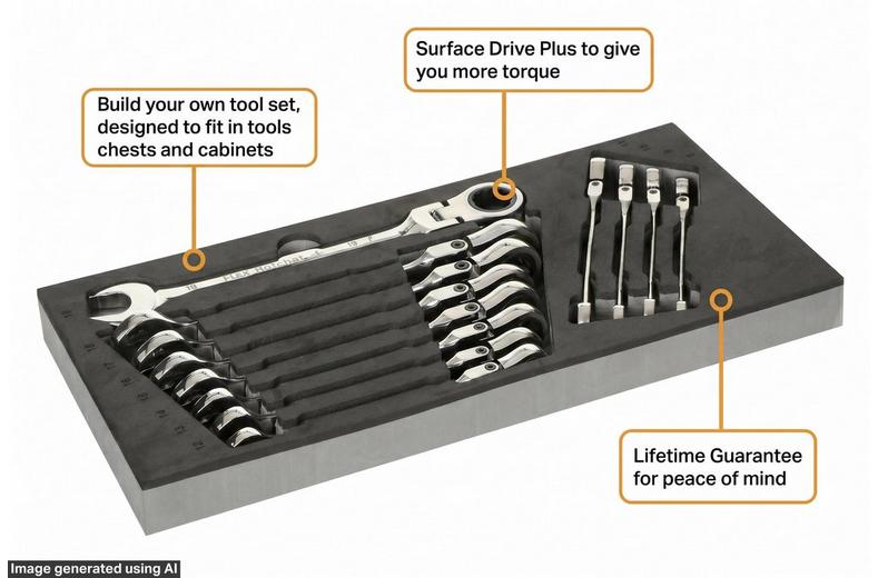 Halfords Advanced 12 Piece Flexhead Ratchet Spanner Set Modular Tray Halfords Advanced 12 Piece Flexhead Ratchet Spanner Set Modular Tray