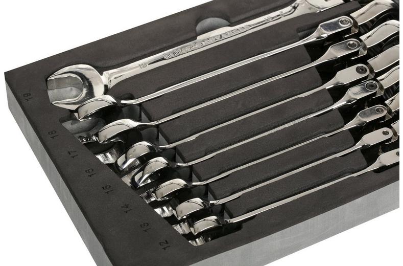 Halfords Advanced 12 Piece Flexhead Ratchet Spanner Set Modular Tray Halfords Advanced 12 Piece Flexhead Ratchet Spanner Set Modular Tray