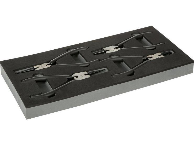 Halfords Advanced 4 Piece Circlip Plier Set Modular Tray