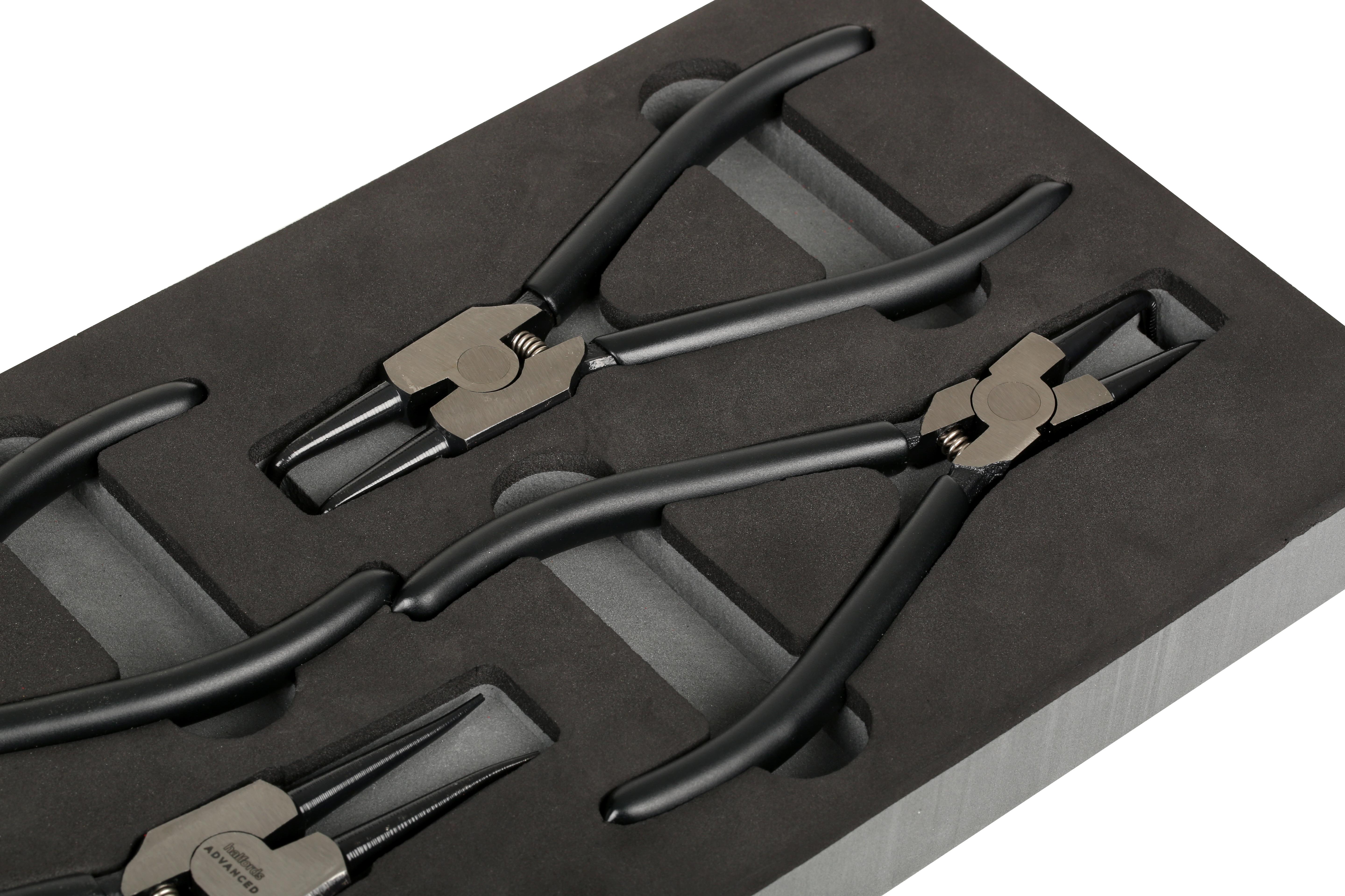 Halfords Advanced 4 Piece Circlip Plier Set Modular Tray