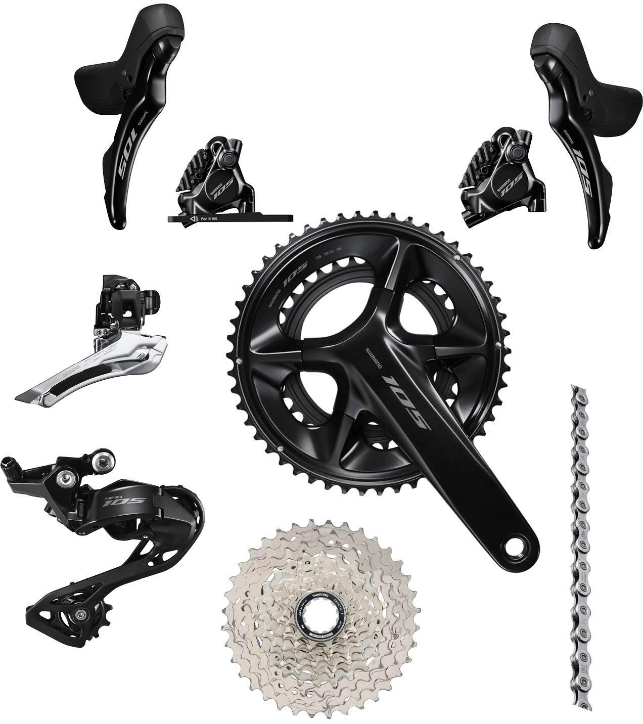 Shimano 105 R7100 Mechanical Disc 12 Speed Groupset