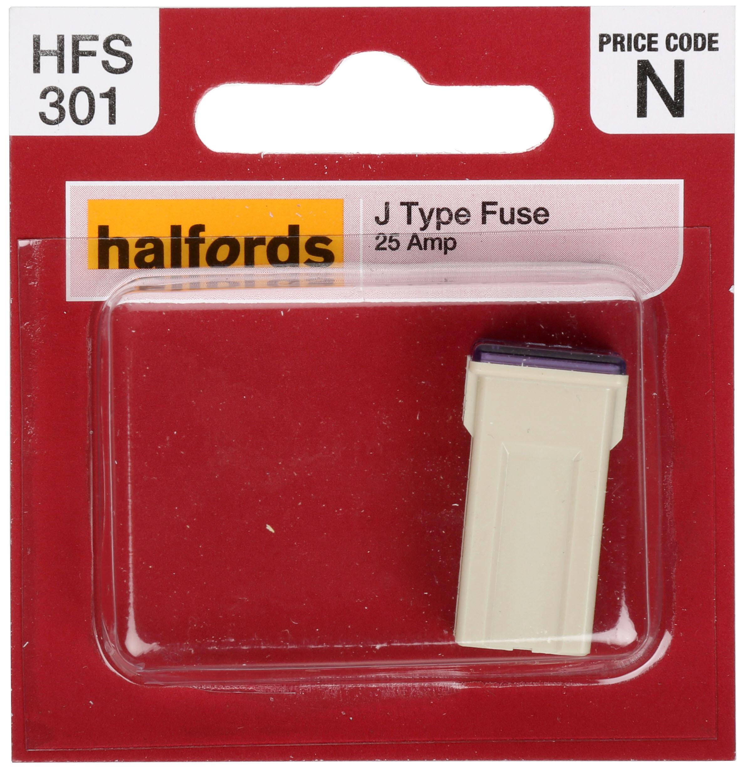 Halfords J Type Slow Blow Fuse 25Amp