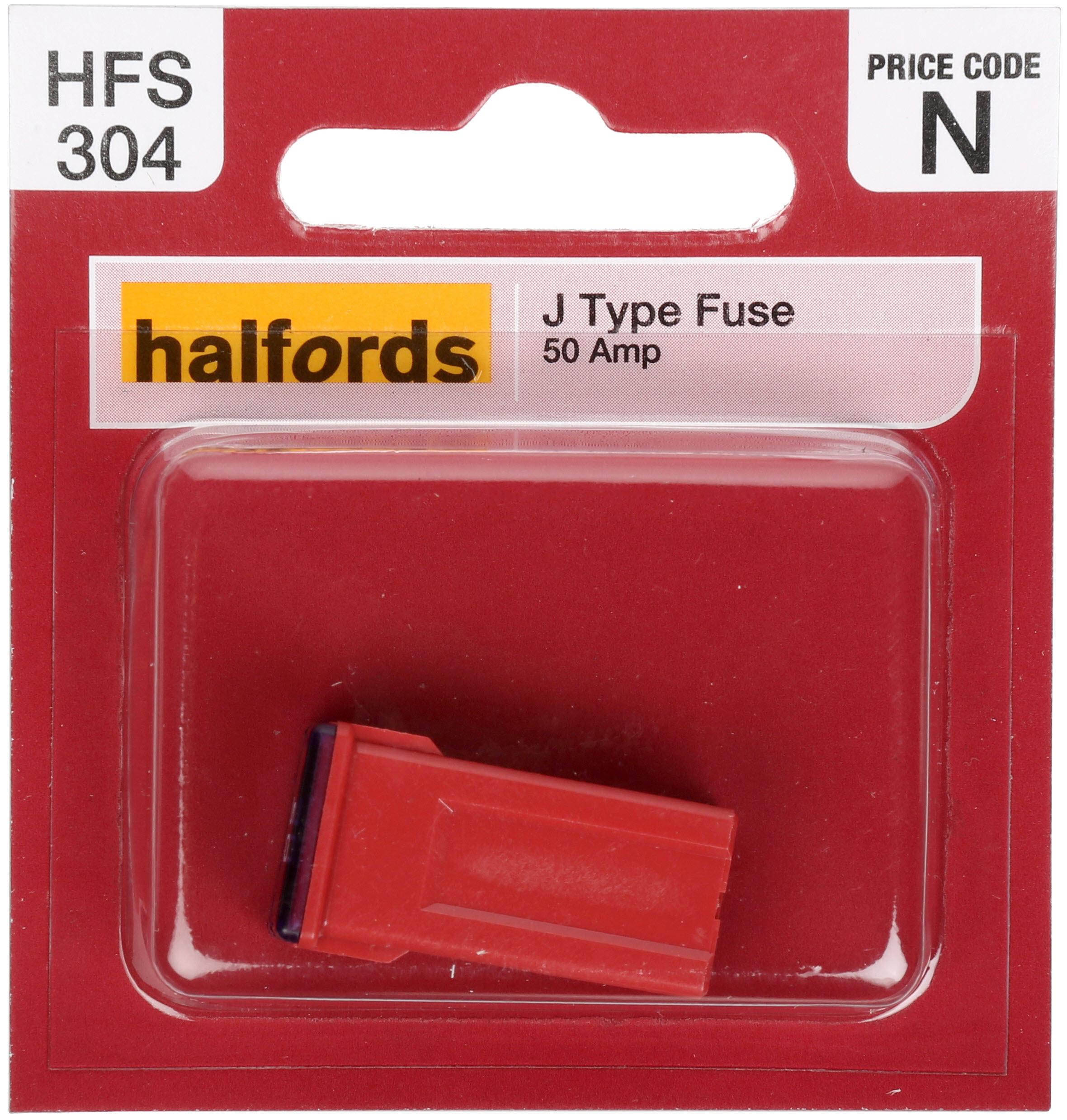 Halfords J Type Slow Blow Fuse 50Amp