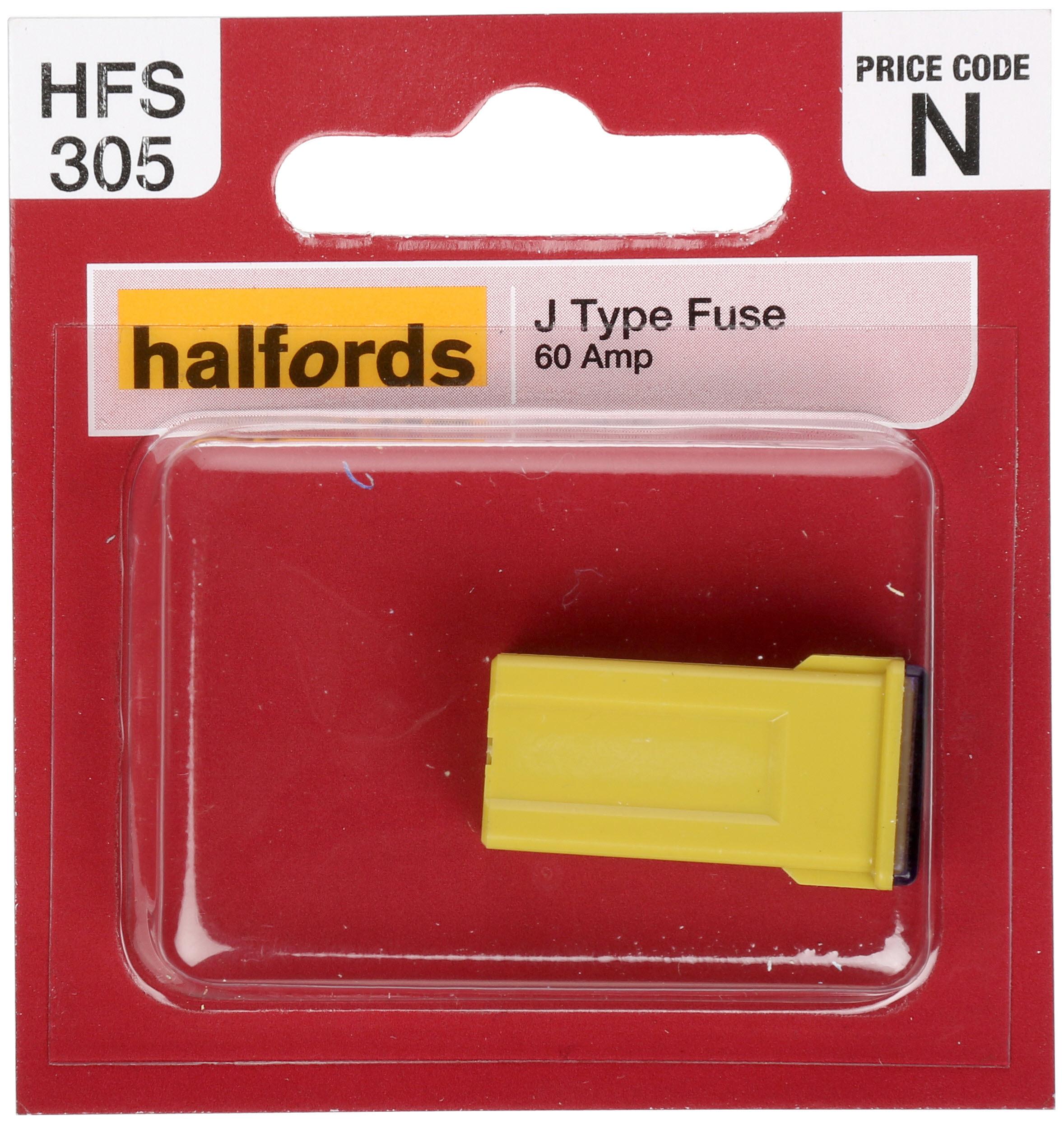 Halfords J Type Slow Blow Fuse 60Amp