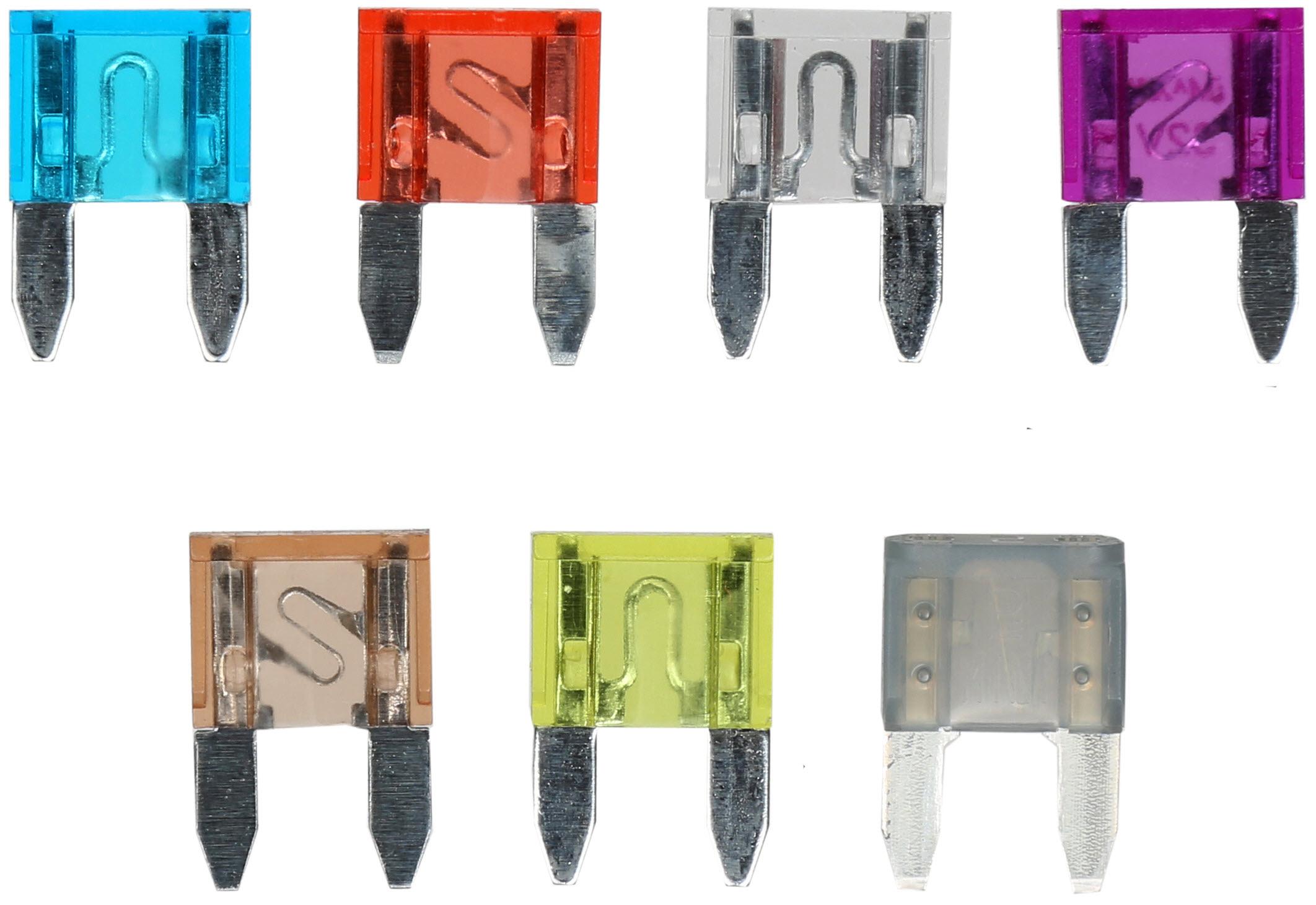 Halfords Assorted Mini Blade Fuses 3-5-10-15-20-25 AMP