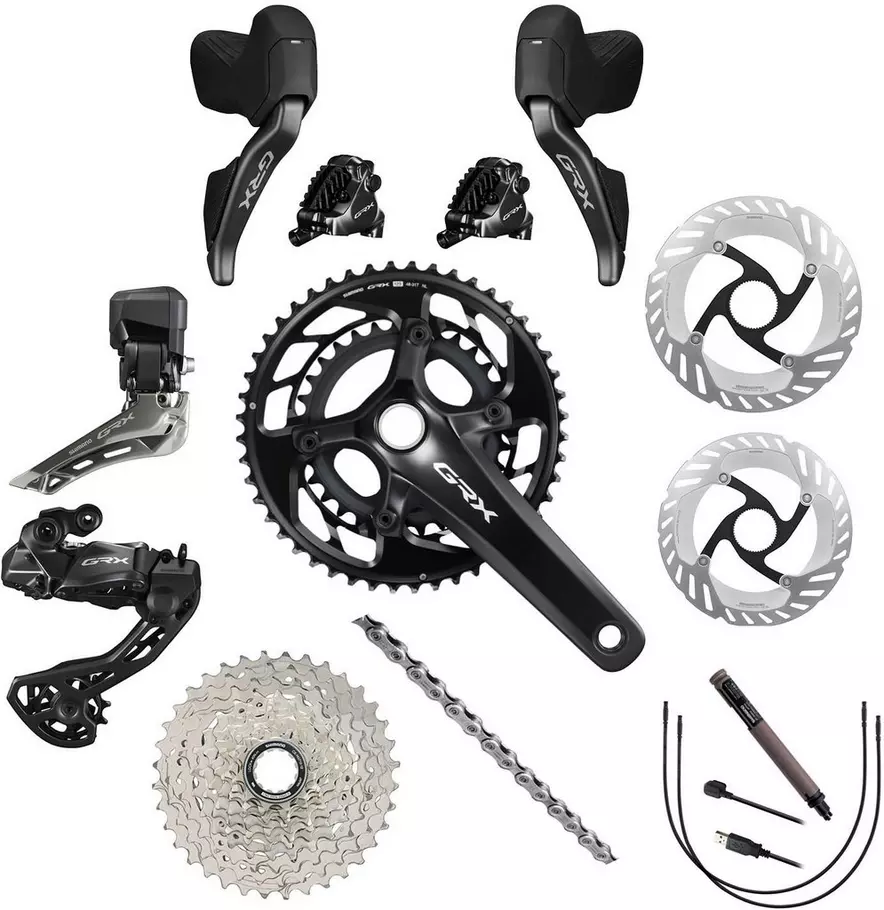 Shimano GRX Di2 RX825 12 Speed Disc Groupset Halfords UK