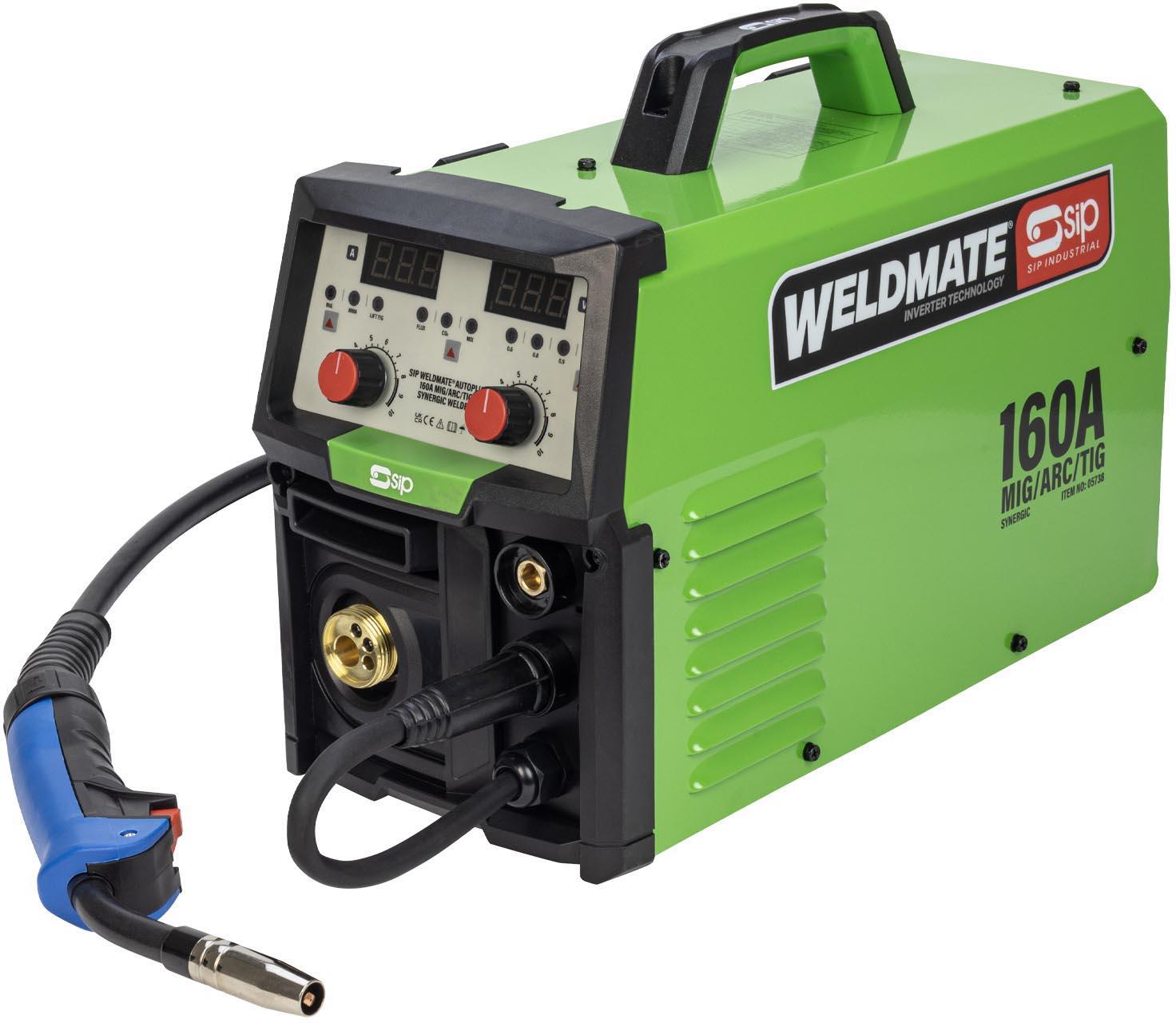 SIP WELDMATE® AUTOPLUS 160A MIG/ARC/TIG Synergic Welder