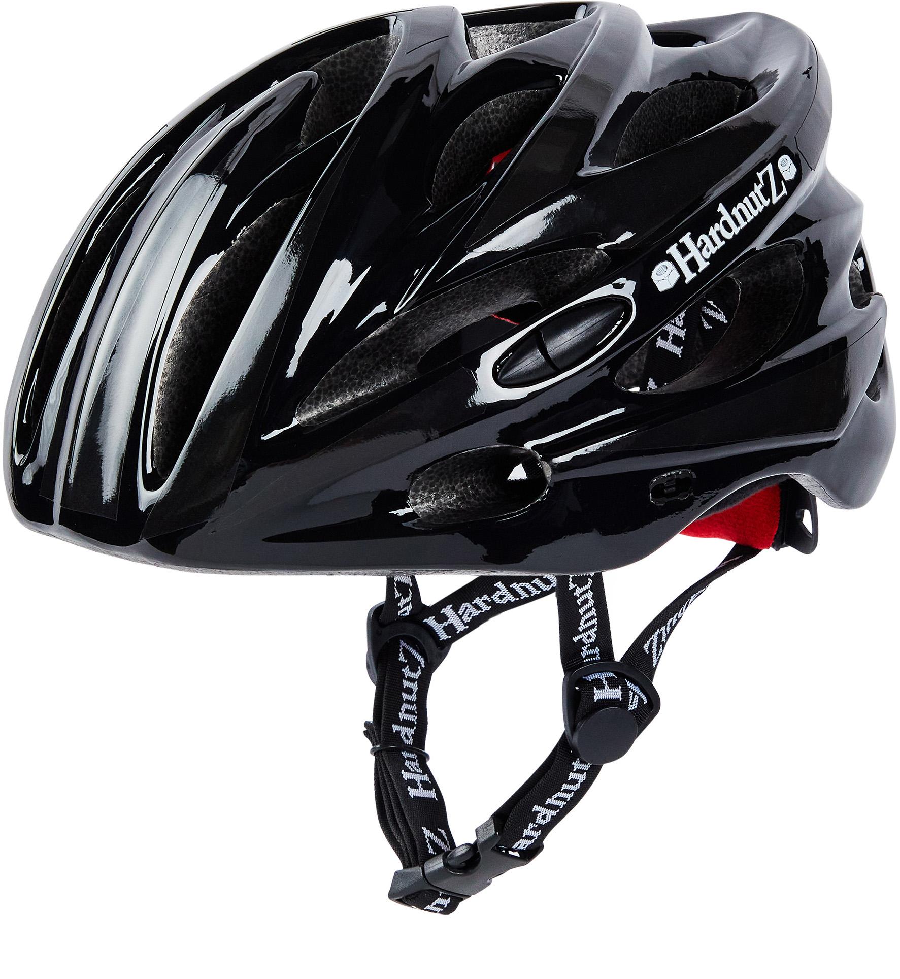 Hardnutz High Vis Gloss Black Helmet (54-62Cm)