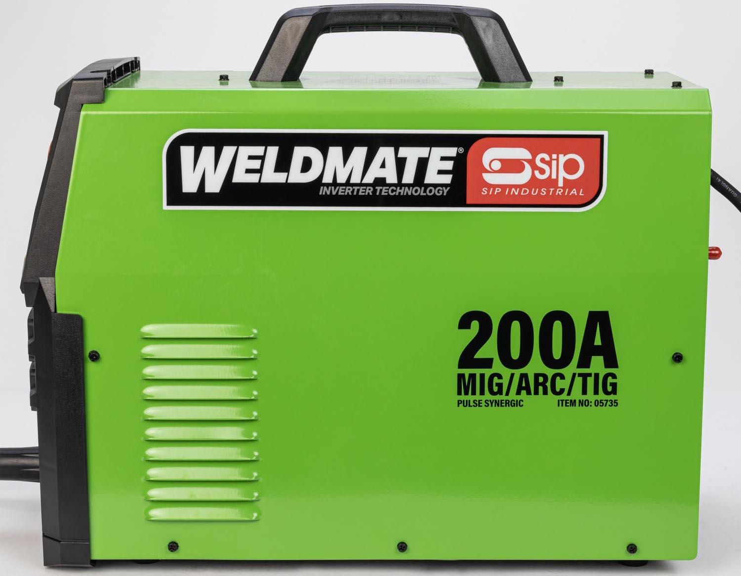 SIP WELDMATE® PRO 200A MIG/ARC/TIG Pulse Synergic Welder