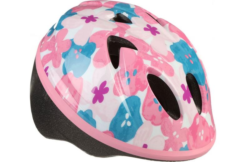 Halfords Pink Floral Toddler Helmet, 44 - 50 cm Halfords Pink Floral Toddler Helmet, 44 - 50 cm