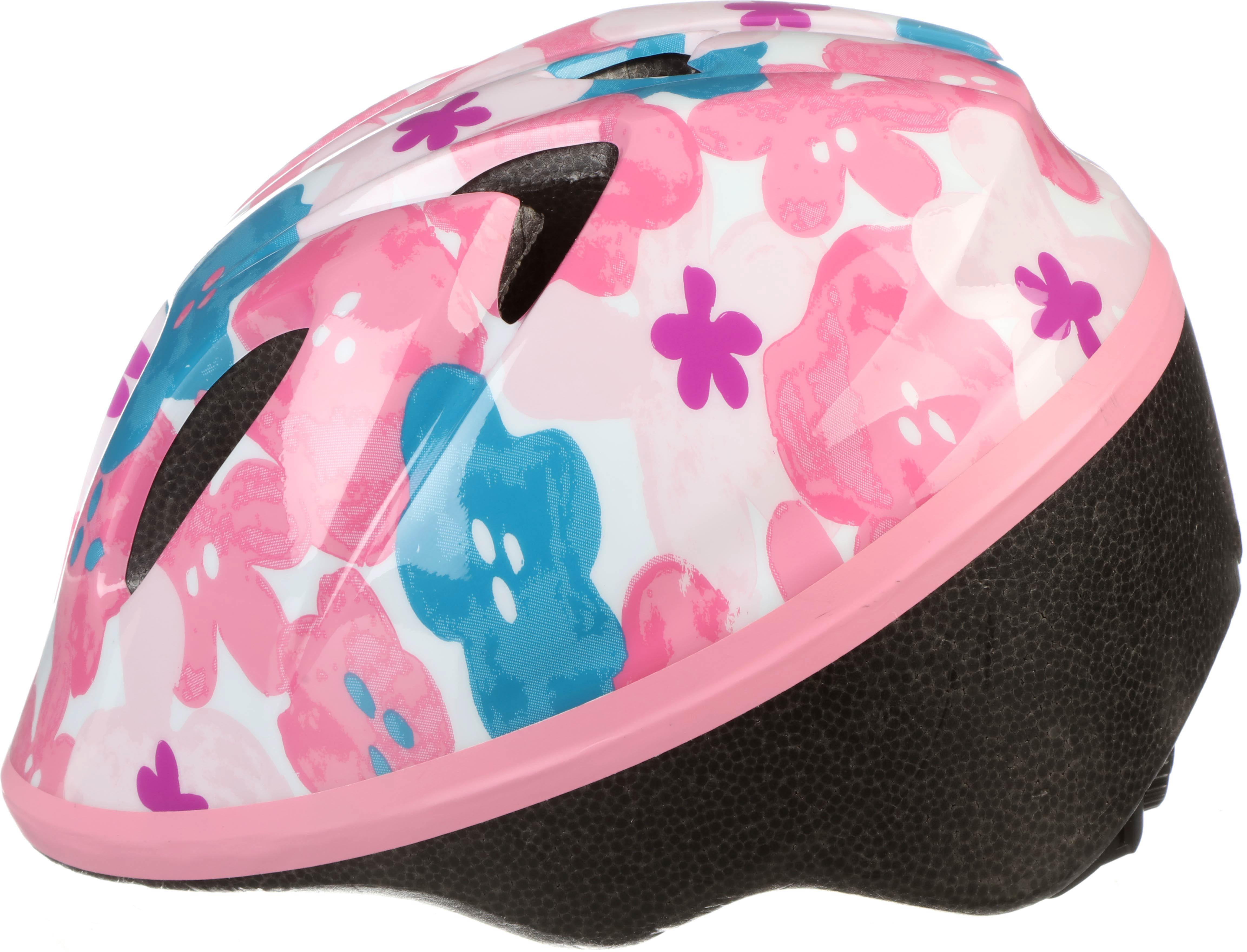 Halfords Pink Floral Toddler Helmet, 44-50cm