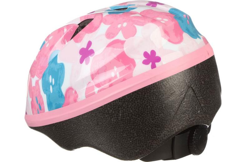 Halfords Pink Floral Toddler Helmet, 44 - 50 cm Halfords Pink Floral Toddler Helmet, 44 - 50 cm
