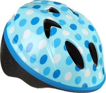 Halfords Blue Polka Dot Toddler Helmet, 44-50cm