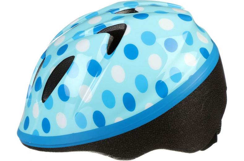 Halfords Blue Polka Dot Toddler Helmet, 44 - 50 cm Halfords Blue Polka Dot Toddler Helmet, 44 - 50 cm