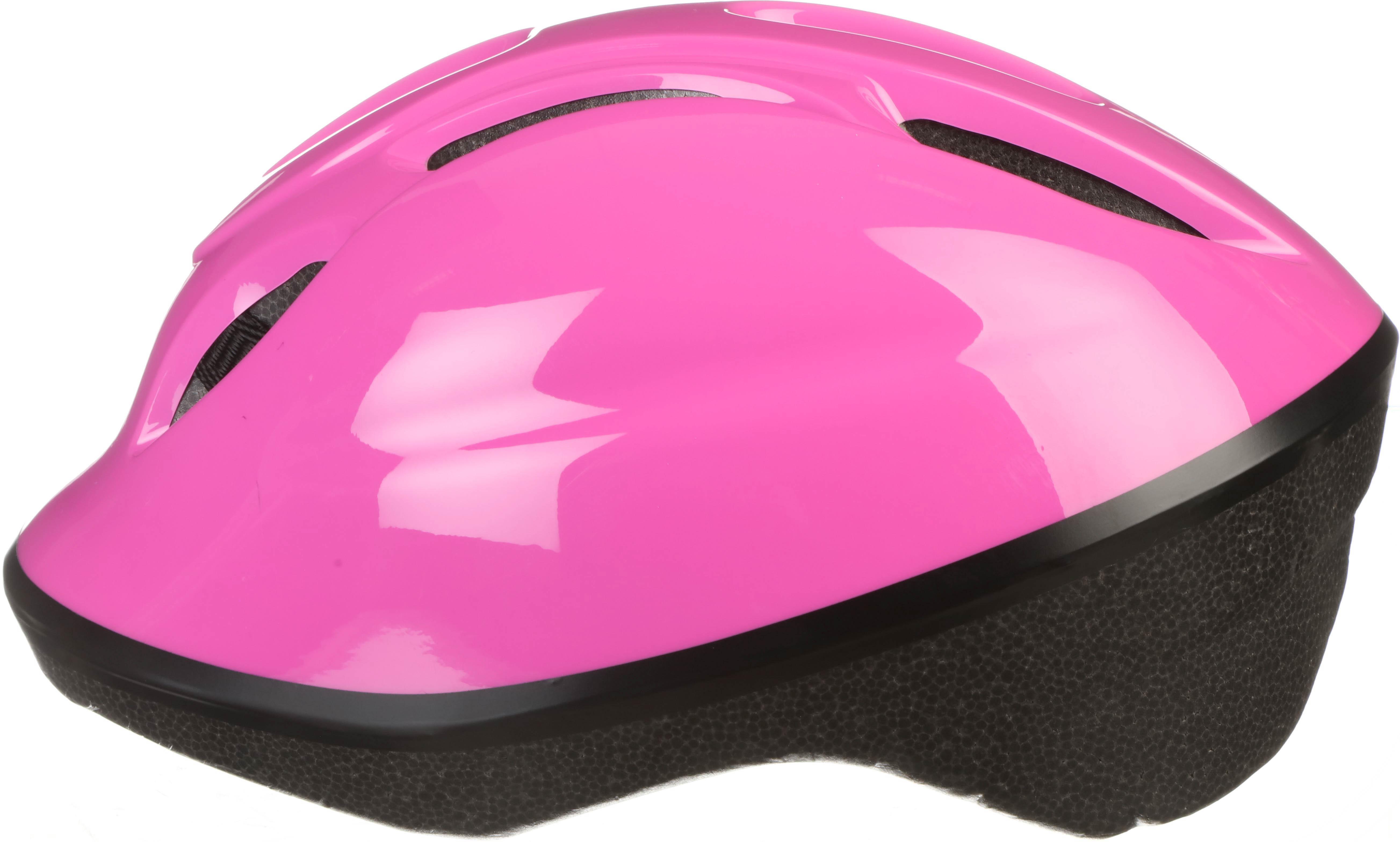 Halfords Plain Pink Kids Helmet, 46-54cm