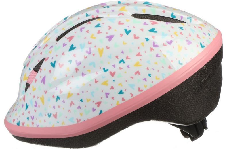 Halfords Multi Colour Hearts Kids Helmet, 46 - 54 cm Halfords Multi Colour Hearts Kids Helmet, 46 - 54 cm