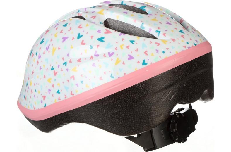 Halfords Multi Colour Hearts Kids Helmet, 46-54cm Halfords Multi Colour Hearts Kids Helmet, 46-54cm